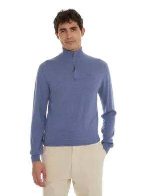 HACKETT  Pull col montant - Bleu